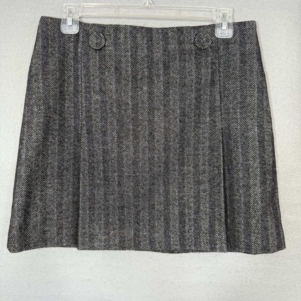The Limited Womens Herringbone Mini Skirt Size 4 Dark Academia Schoolgirl Preppy